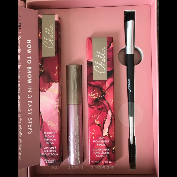 chella Other - Chella's How To Brow Custom Eyebrow Pencil Kit blonde